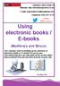 Using electronic books / E-books