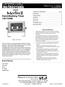 OPERATING INSTRUCTIONS. Hand-Washing Timer 740-T2HW ELECTRICAL TABLE OF CONTENTS