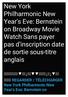 Year's Eve: Bernstein on Broadway Movie Watch Sans payer pas d'inscription date de sortie sous-titre anglais