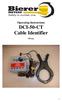 Operating Instructions DCI-50-CT Cable Identifier