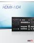 HD A/V MATRIX SWITCHER HDMX-1104