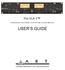 Pro VLA II PROFESSIONAL TWO CHANNEL VACTROL /TUBE LEVELING AMPLIFIER USER S GUIDE