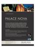 PALACE NOVA. Introducing you to