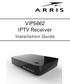 VIP5662 IPTV Receiver. Installation Guide