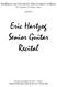 Eric Hartzog Senior Guitar Recital