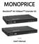 MONOPRICE. Blackbird 4K HDBaseT Extender Kit. User's Manual P/N 21792