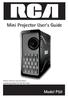 Mini Projector User s Guide