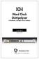 Word Clock Distripalyzer. A Distributor, a Stripper and an Analyzer. Operation Manual. Software version 1.03 BRAINSTORM ELECTRONICS, INC.
