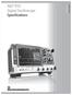 R&S RTO Digital Oscilloscope Specifications