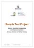 Sample Test Project. District / Zonal Skill Competitions. Skill- Electrical Installation. Category: Construction and Building Technology