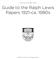 Guide to the Ralph Lewis Papers 1921-ca. 1980s