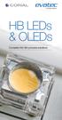 HB LEDs & OLEDs. Complete thin film process solutions