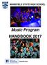 Music Program HANDBOOK 2017