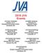 2018 JVA Events. January February 3-4. March April 6-8
