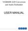 VAM6800 A/D Conversion and Audio Embedder USER MANUAL