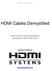 HDMI Cables Demystified