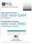 SDE-4AV-QAM HDE-HVC-PRO