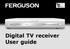 Digital TV receiver User guide