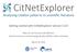 Getting started with CitNetExplorer version 1.0.0
