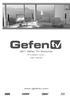 4X1 Gefen TV Switcher.  GTV-HDMI User Manual