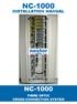 NC-1000 INSTALLATION MANUAL NC-1000 FIBRE OPTIC CROSS-CONNECTION SYSTEM