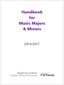Handbook for Music Majors & Minors