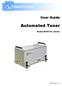 User Guide. Automated Tuner. Model MT981HL Series. MT (Rev A) 1/13