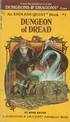 # 1. An ENDLESS QUEST Book. DUNGEON of DREAD BY ROSE ESTES. Cover Art by Larry Elmore Interior Art by Jim Holloway. TSR Hobbies.