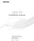 LED TV Installation manual