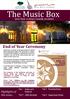 The Music Box. End of Year Ceremony. Highlights of this issue... Qatar Music Academy s monthly newsletter. Examinations. Malta Int l Festival