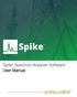 Spike Spectrum Analyzer Software User Manual