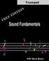 Sound Fundamentals. A comprehensive band method for group or individual instruction