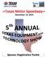 Texas Motor Speedway. November 13, Sponsor Registration Packet