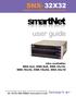 user guide SNX- 32X32 also available: SNX-4x4, SNX-8x8, SNX-16x16, SNX-16x32, SNX-16x64, SNX-32x16 multipoint to multipoint switches for AV