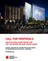CALL FOR PROPOSALS ARCHITECTURAL VIDEO PROJECTION FOR THE WILDER BUILDING ESPACE DANSE