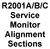 R2001A/B/C Service Monitor Alignment Sections