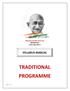 Mahatma Gandhi University MEGHALAYA  SYLLABUS MANUAL TRADITIONAL PROGRAMME