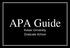 APA Guide. Keiser University Graduate School