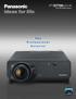PT-D7700U/U-K. The Professional Solution. DLP -Based SXGA+ Projector PT-D7700U-K