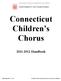 Connecticut Children s Chorus Handbook