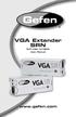 VGA Extender SRN. EXT-VGA-141SRN User Manual.