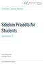 Sibelius Projects for Students