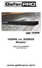 1080P. HDMI to 3GSDI. GEF-HD-2-3GSDIS User Manual.