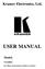 Kramer Electronics, Ltd. USER MANUAL. Model: VS-44HC. 4x4 Home Entertainment Matrix Switcher