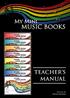 My Mini MUSIC BOOKS TEACHER S. Written By David Hooper