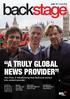 A TRULY GLOBAL NEWS PROVIDER How Enex is transforming from technical service into content provider. week 14 / 4 April 2013