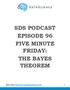 SDS PODCAST EPISODE 96 FIVE MINUTE FRIDAY: THE BAYES THEOREM