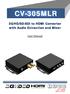 3G/HD/SD-SDI to HDMI Converter with Audio Extraction and Mixer
