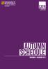CATR. Centre for arts Therapies research AUTUMN SCHEDULE