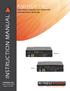 INSTRUCTION MANUAL ANI-HDR-70. HDMI 18Gbps Extender Over CAT5e/CAT6 TRANSMITTER & RECEIVER